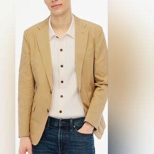 Slim-fit Thompson cotton blazer